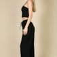 Bustier Crop Cami Top & Slant Pocket Straight Pants - Farnelli