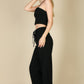 Bustier Crop Cami Top & Slant Pocket Straight Pants - Farnelli