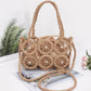 Faux Straw Multi Round Handmade Crossbody Bag - Farnelli