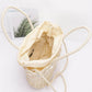 Faux Straw Shell Tote Bag - Farnelli
