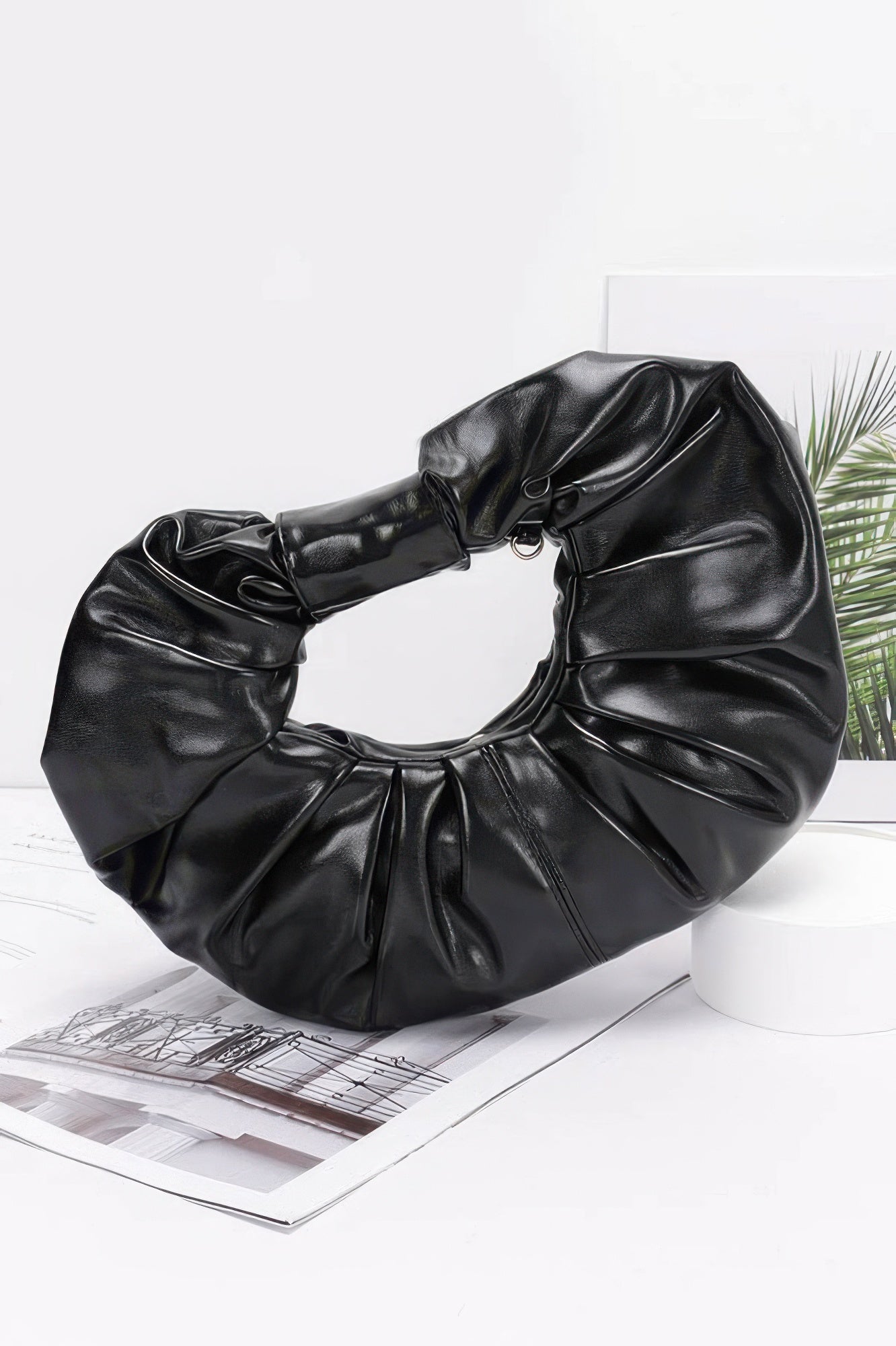 Metallic Hobo Bag W/chain - Farnelli