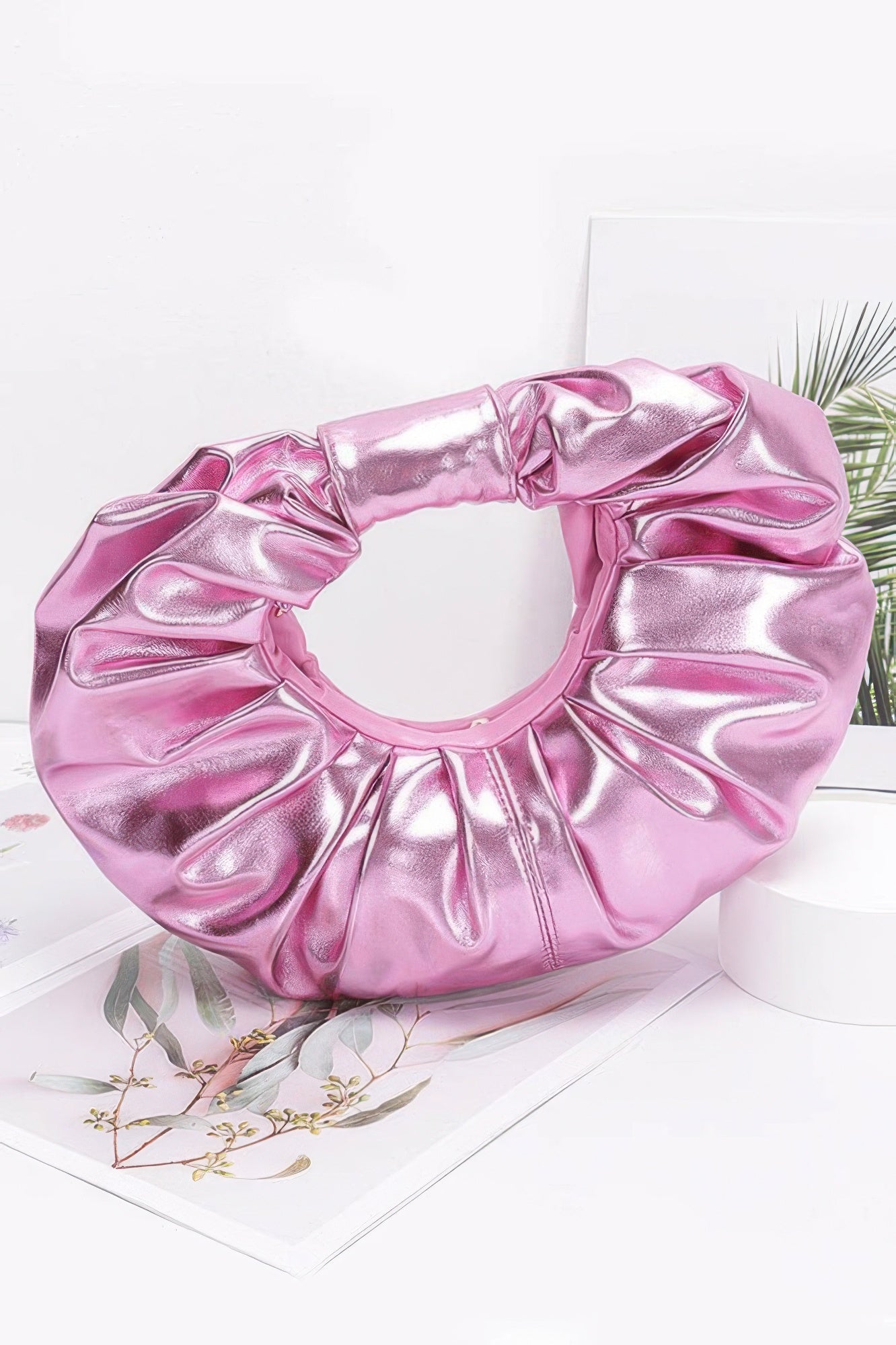 Metallic Hobo Bag W/chain - Farnelli