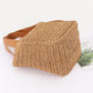 Faux Straw Ribbon Tote Bag - Farnelli