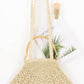Faux Straw Bamboo Handle Bag - Farnelli