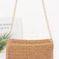 Faux Straw Cherry Clutch - Farnelli