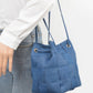 Braided Denim Bucket Bag - Farnelli