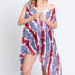 Diagonal Stripes & Stars American Flag Design Vest - Farnelli
