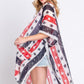 Stripe And Star American Flag Kimono - Farnelli
