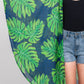 Tropical Leaves Print Shawl Cover-up - Farnelli
