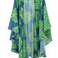 Tropical Leaves Print Shawl Cover-up - Farnelli