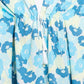 Flower Print Self-tie Drawstring Open Front Cover - Farnelli
