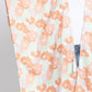Flower Print Self-tie Drawstring Open Front Cover - Farnelli