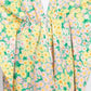 Flower Print Self-tie Drawstring Open Front Cover - Farnelli