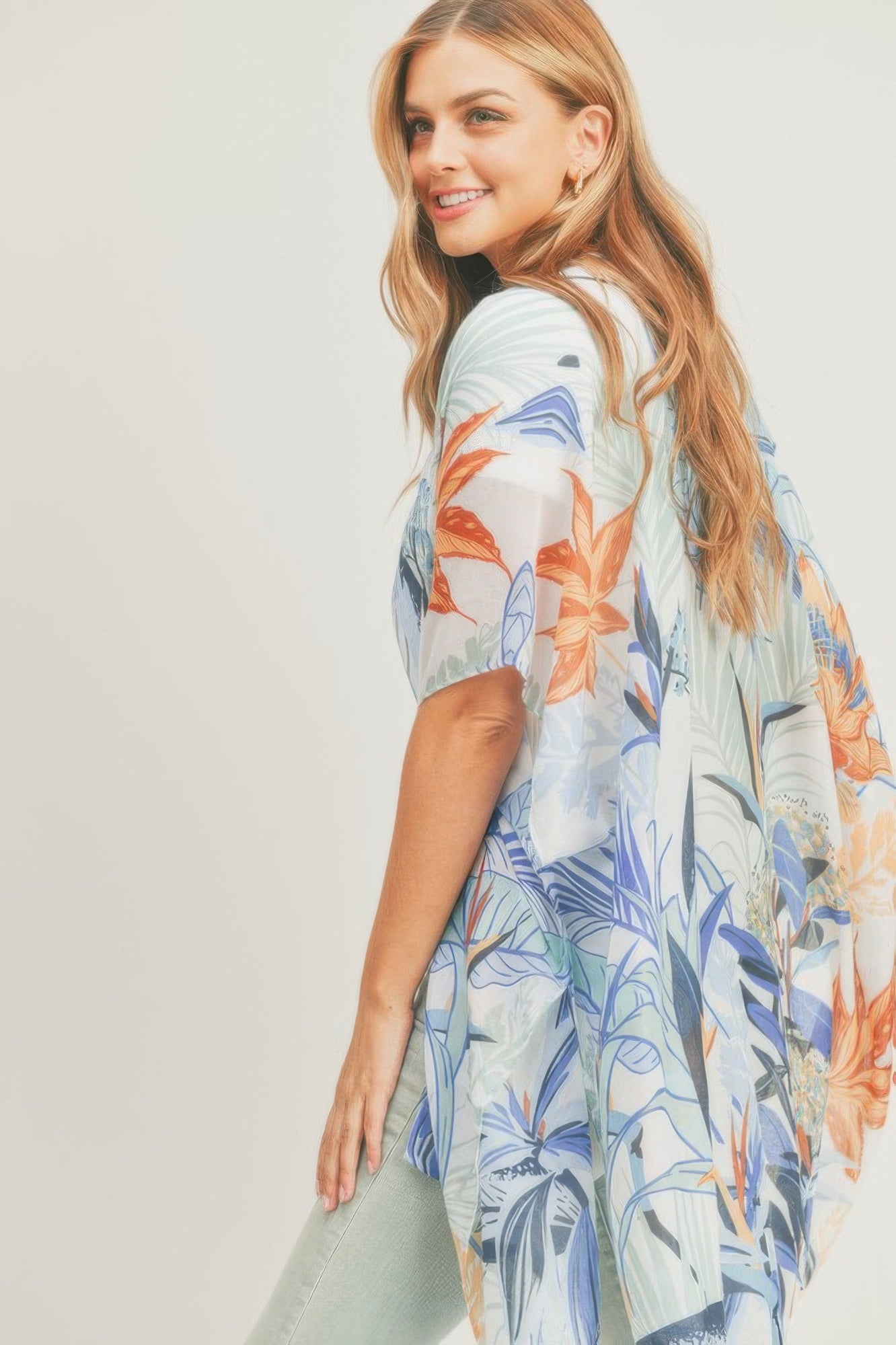 Forest Print Kimono - Farnelli