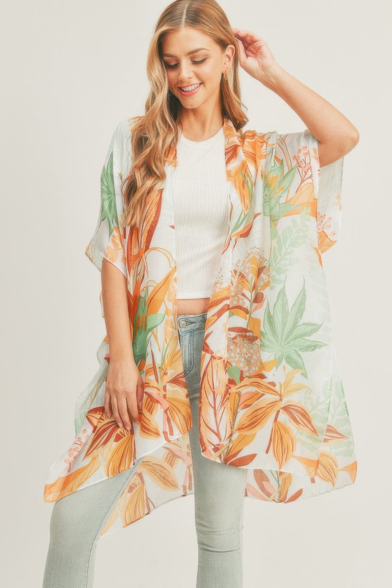 Forest Print Kimono - Farnelli