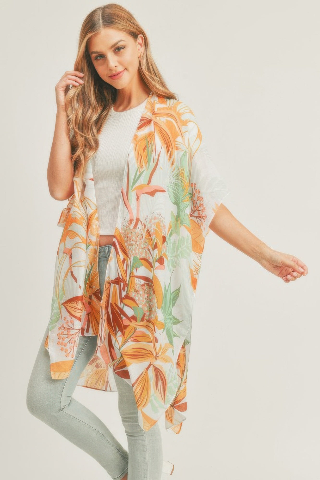 Forest Print Kimono - Farnelli