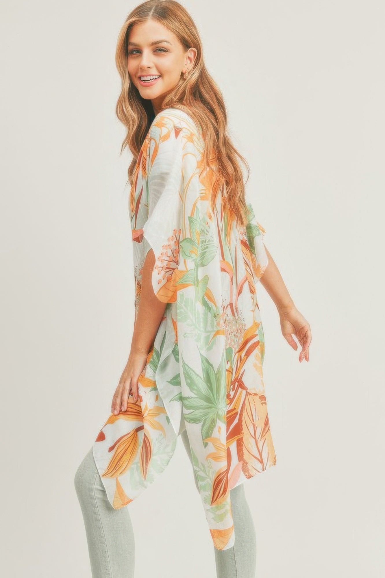 Forest Print Kimono - Farnelli