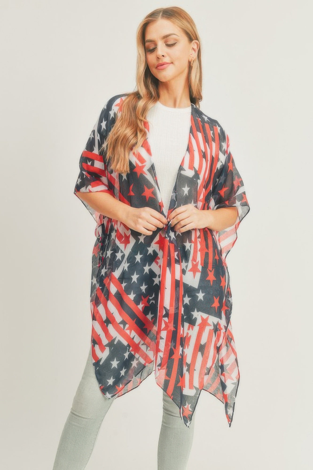 American Flag Kimono - Farnelli