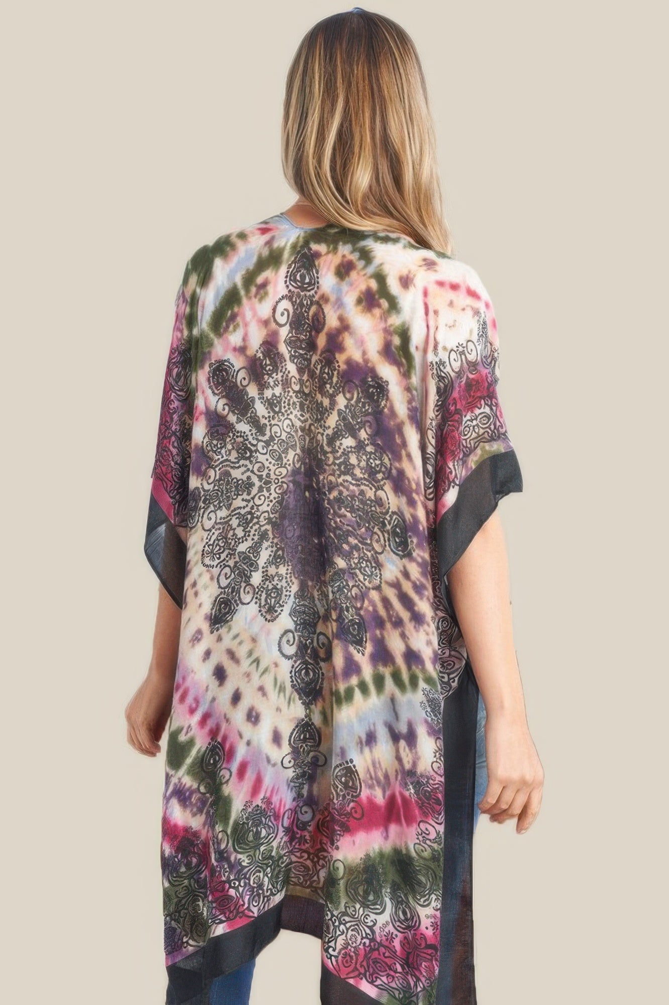 Tie Dye Boho Kimono - Farnelli