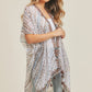 Multi Dash Pattern Tassel Kimono - Farnelli