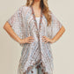 Multi Dash Pattern Tassel Kimono - Farnelli