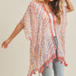 Multi Dash Pattern Tassel Kimono - Farnelli
