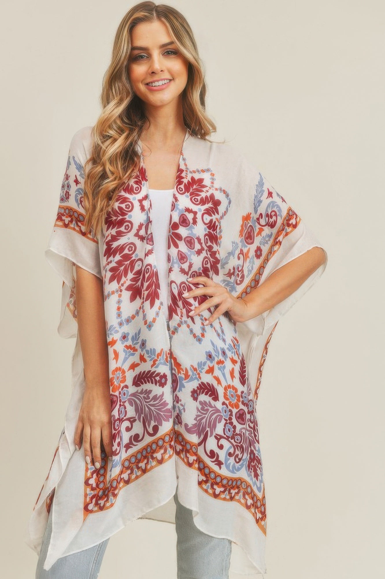 Bohemian Print Kimono - Farnelli