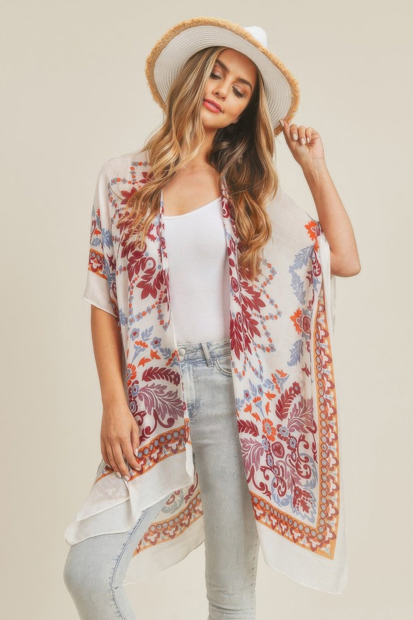 Bohemian Print Kimono - Farnelli