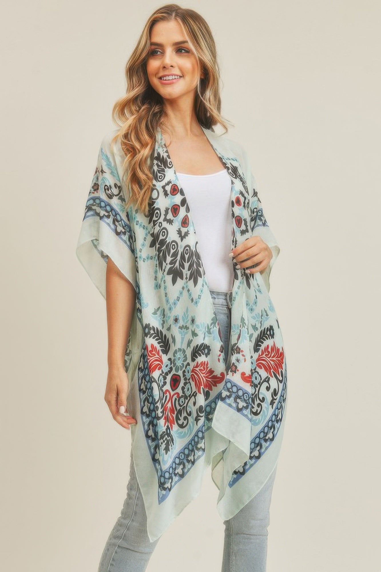 Bohemian Print Kimono - Farnelli