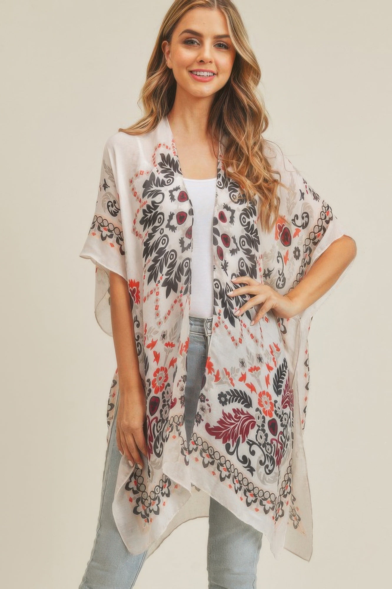 Bohemian Print Kimono - Farnelli