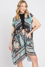 Geometric Boho Print Kimono - Farnelli