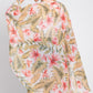 Tropical Flower Leaves Print Shawl Cover-up - Farnelli