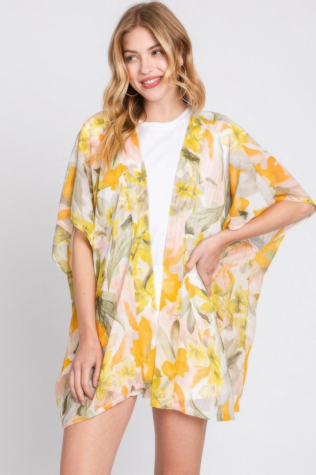 Floral Print Cover-up - Farnelli