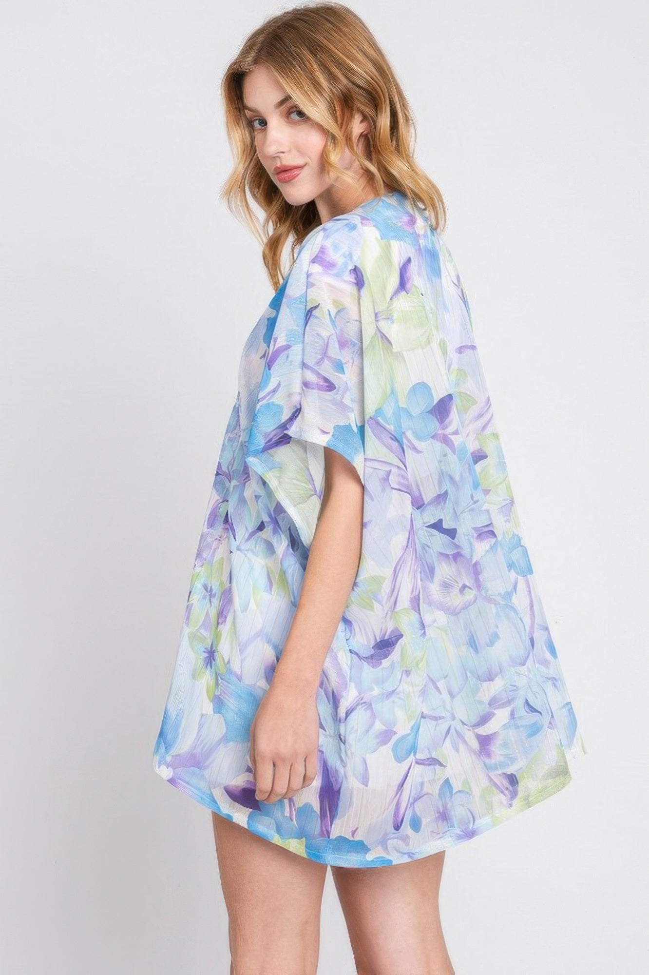 Floral Print Cover-up - Farnelli