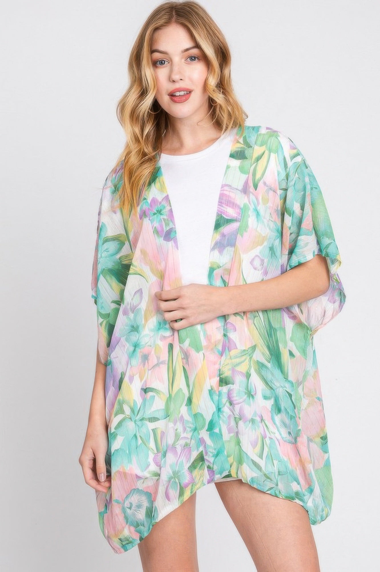 Floral Print Cover-up - Farnelli