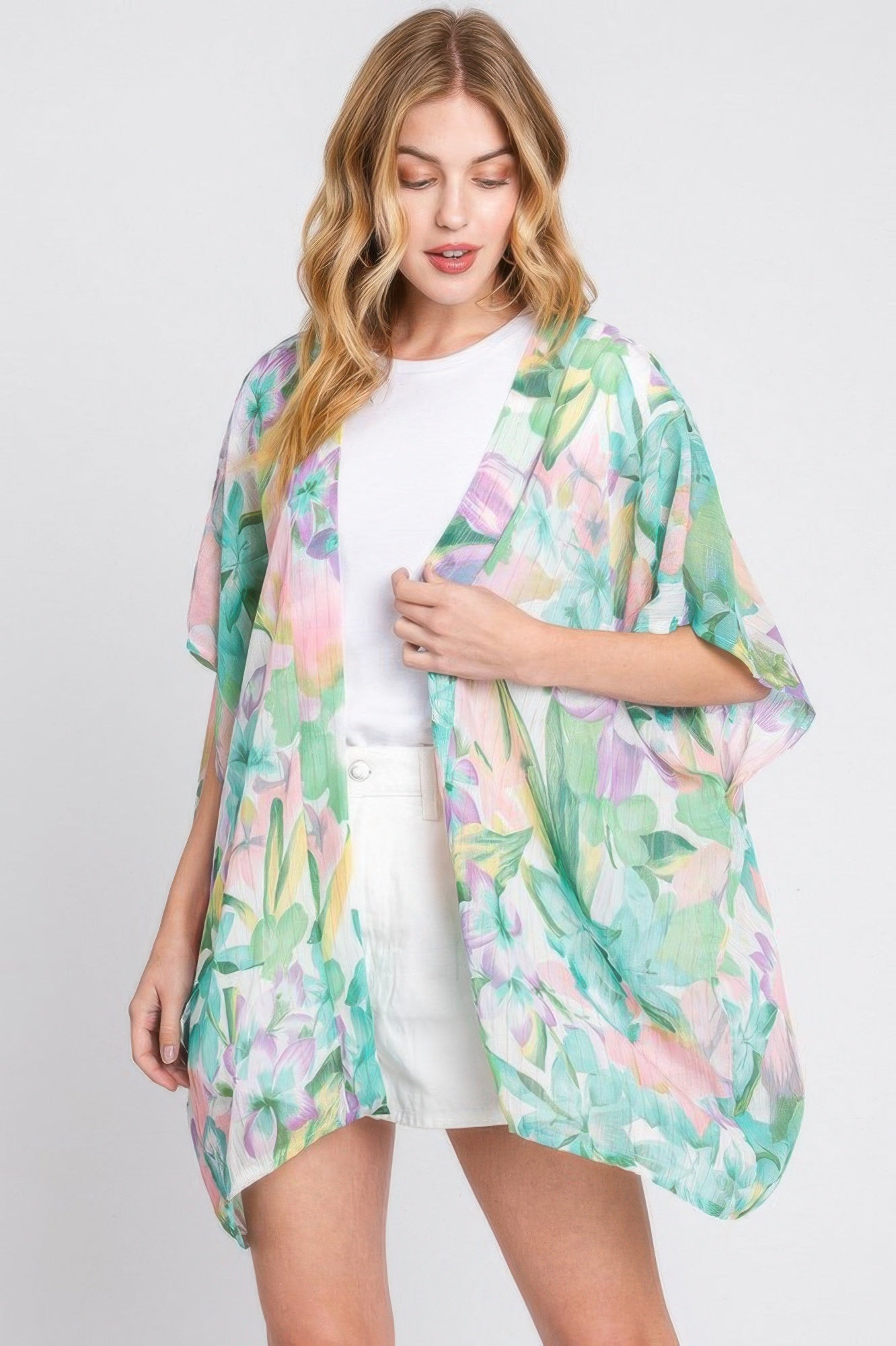 Floral Print Cover-up - Farnelli