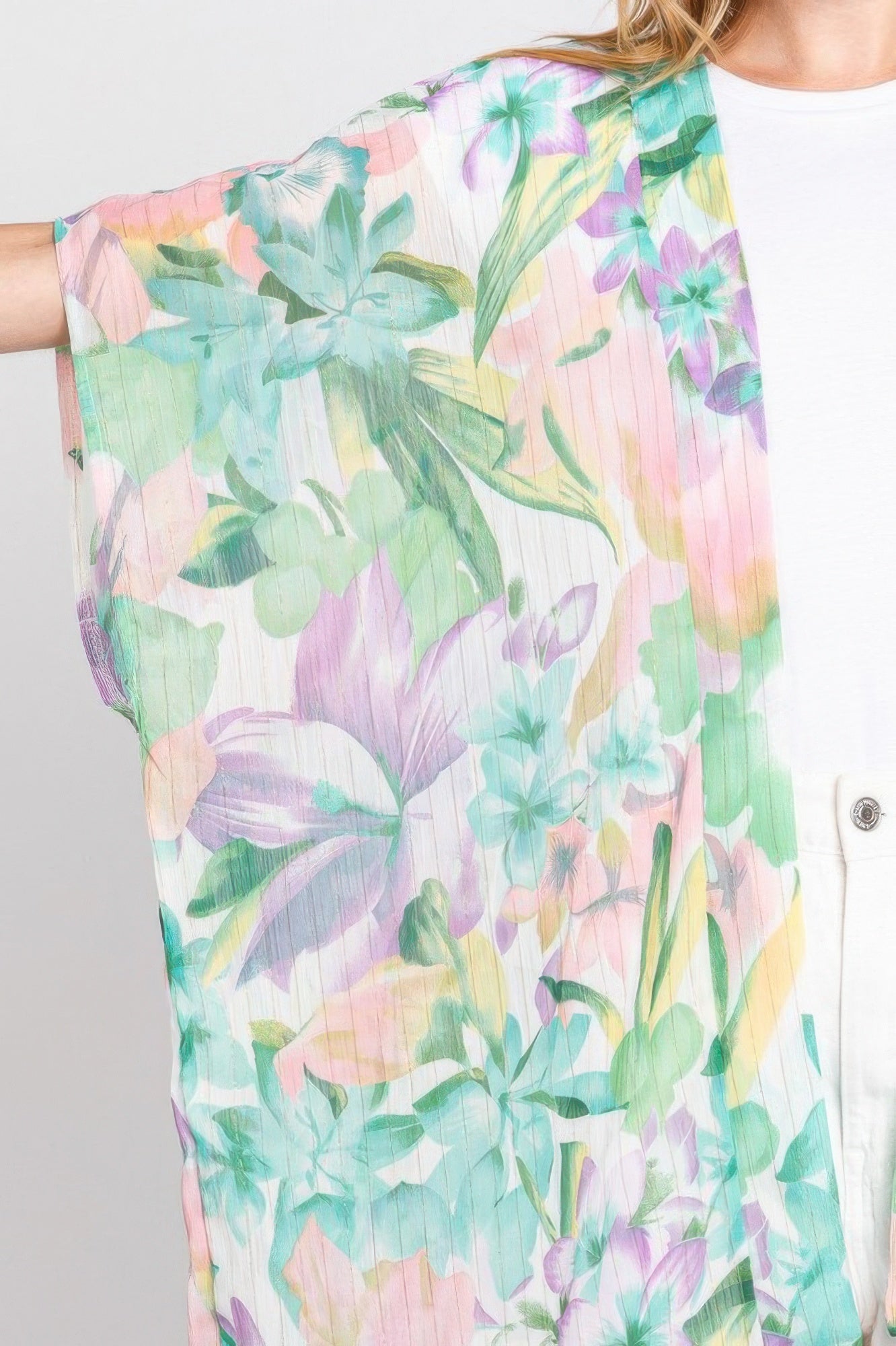 Floral Print Cover-up - Farnelli