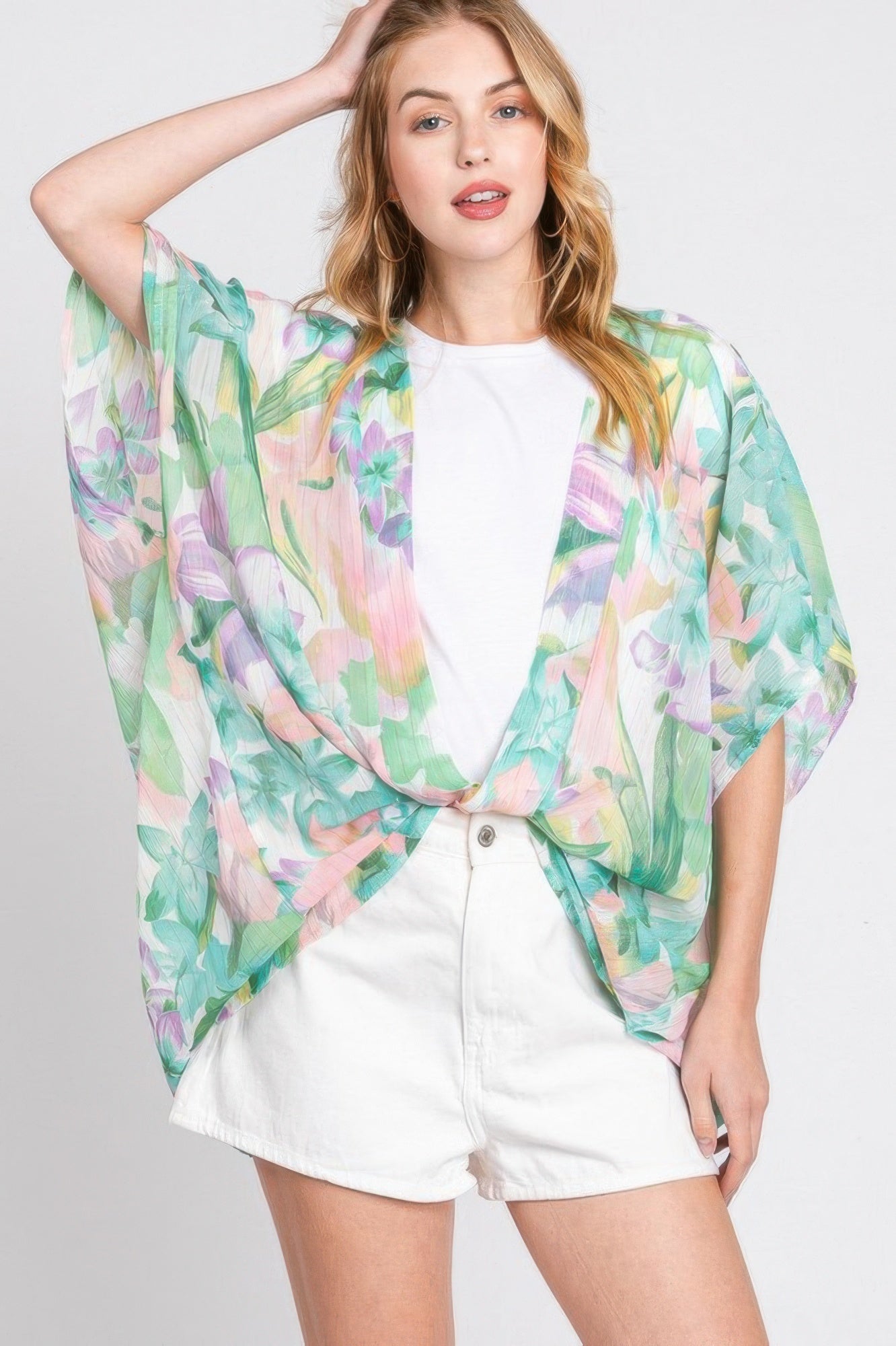 Floral Print Cover-up - Farnelli