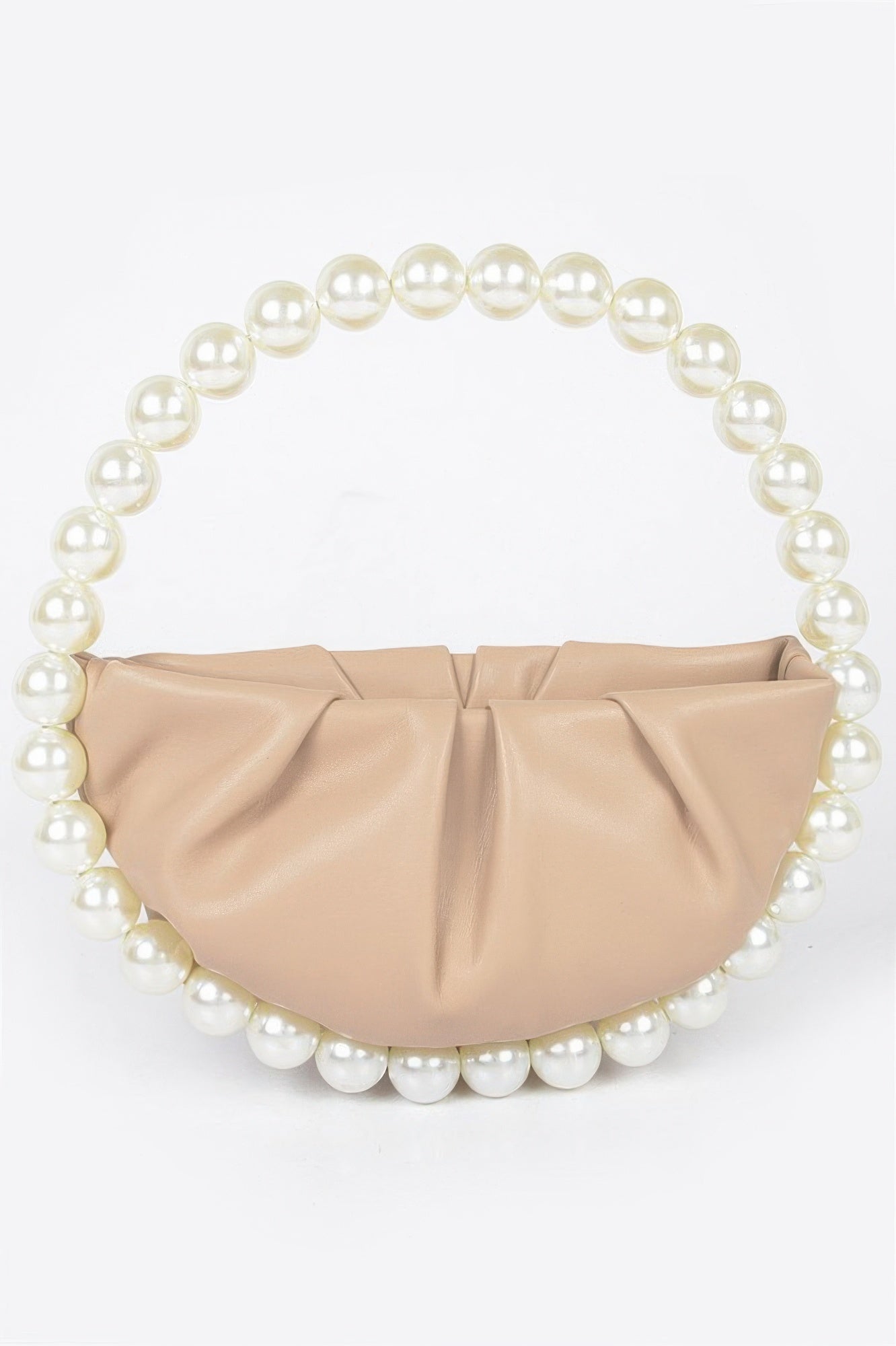 Vegan Metallic Leather Top Handle Bag W/stones - Farnelli
