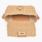 Faux Straw Top Handle Bag - Farnelli