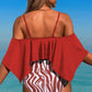 Ruffle Top High Waisted Bottom Tankini Swimsuit - Farnelli