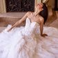 Andrea & Leo WL016 Strapless Drop Waist Cascading Wedding Dress