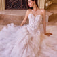 Andrea & Leo WL016 Strapless Drop Waist Cascading Wedding Dress