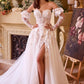 Andrea & Leo WL032 Gown Floral Appliqued Strapless Wedding Ball Gown