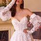 Andrea & Leo WL032 Gown Floral Appliqued Strapless Wedding Ball Gown