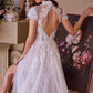 Andrea & Leo WL035 Wedding Dress Lace & Tulle Short Sleeve Gown