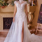 Andrea & Leo WL035 Wedding Dress Lace & Tulle Short Sleeve Gown
