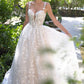 Andrea & Leo WL058 Ball Gown Wedding Dress Plunging Neckline