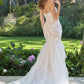 Andrea & Leo WL062 Fit and Flare Strapless Wedding Gown Includes Veil