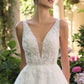 Andrea & Leo WL064 Deep V-Neckline A-Line Wedding Ball Gown
